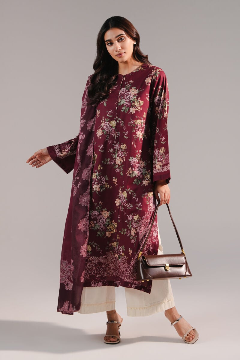 2 Piece - Printed Cotton Viscose Suit