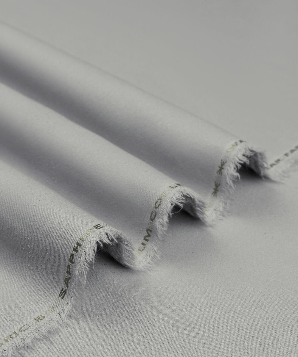 Men's Unstitched Two-Piece Soft Grey Premium Ayudia Suit