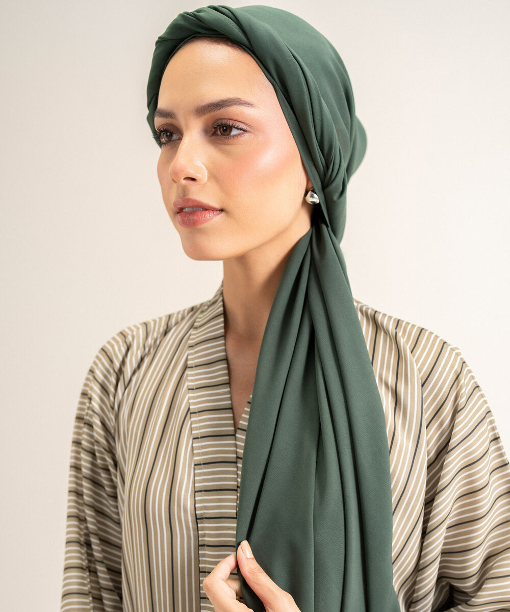 Women's Green Basic Hijab