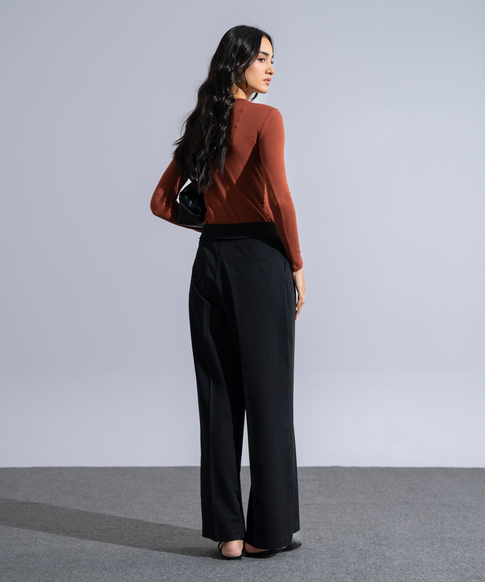 Women's Western Wear Rust Round Neck Knit Top