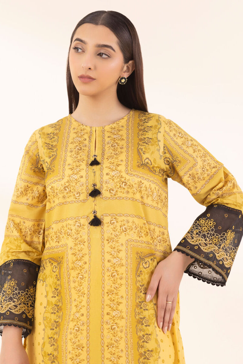 Embroidered Zari Lawn Shirt