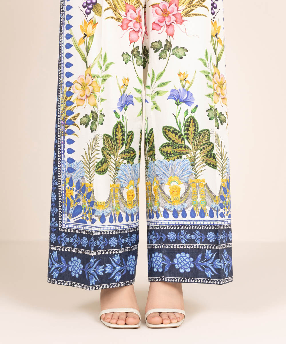 Women's RTW Cambric Multi Printed Culottes