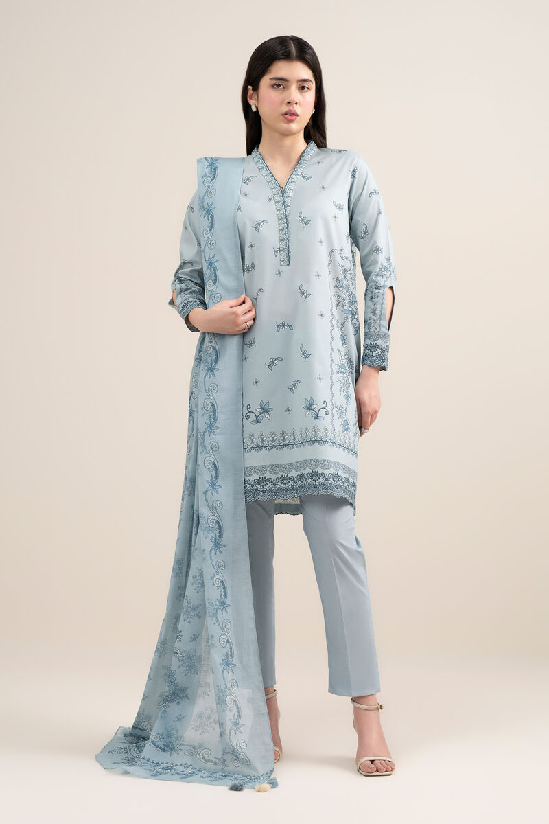 3 Piece - Printed Lawn Suit