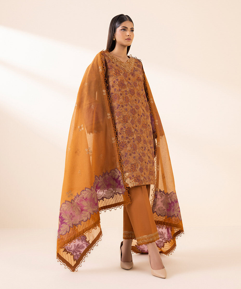 Unstitched 3 PC 0U3PELX24V99 Sapphire PK