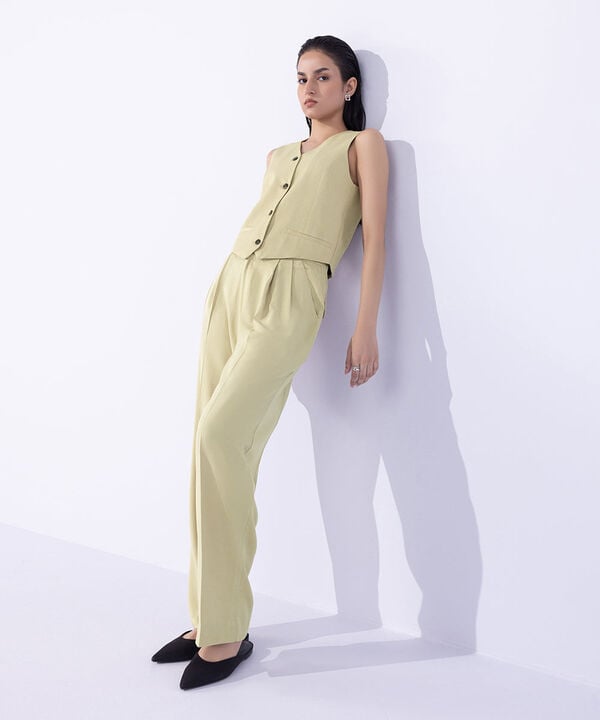 Waistcoat with Faux Pockets null