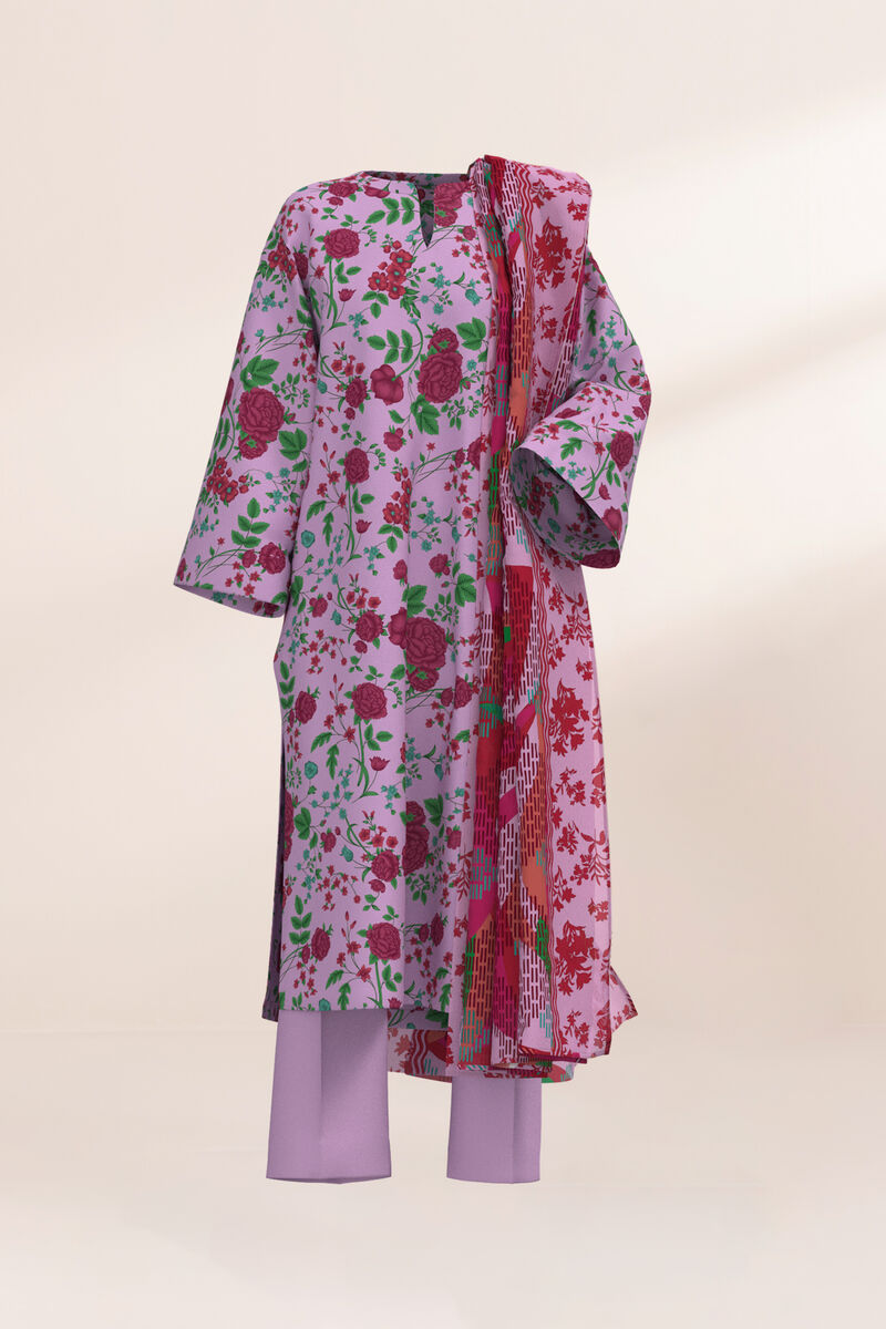 3 Piece - Printed Lawn Suit