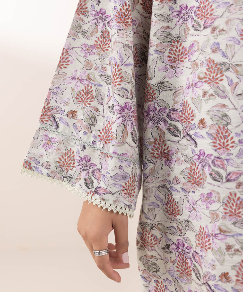 Woman - Multi Printed Khaddar Shirt