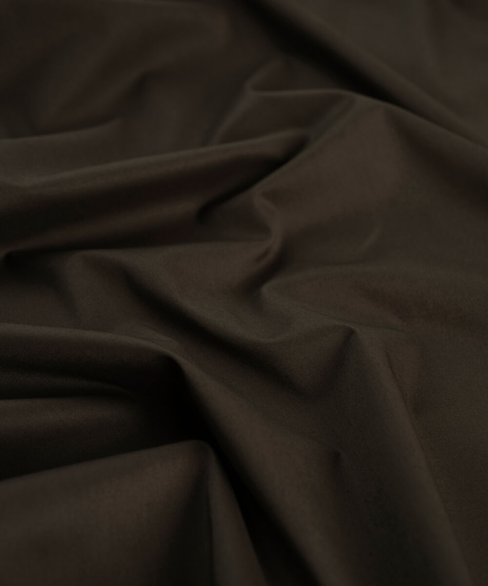 Men's Unstitched Dark Olive Two Piece Premium Cotton Suit