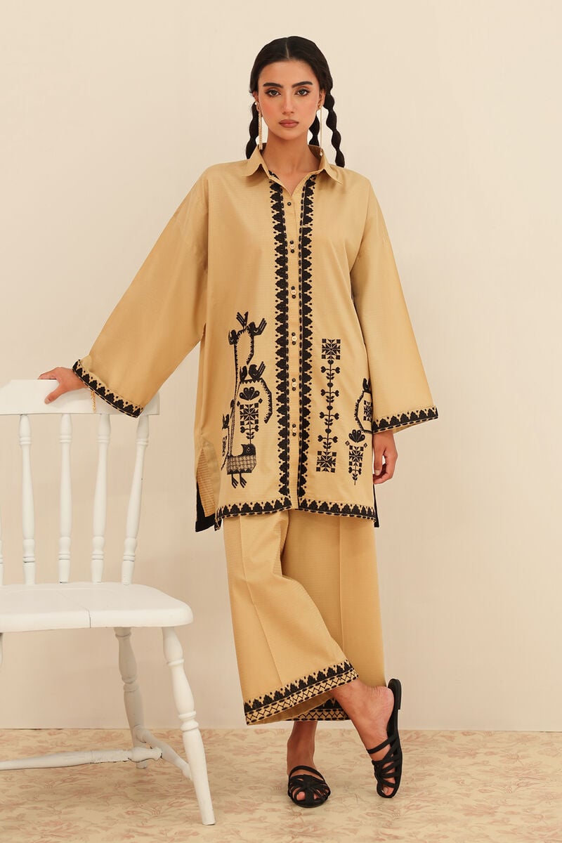 Embroidered Dobby Shirt