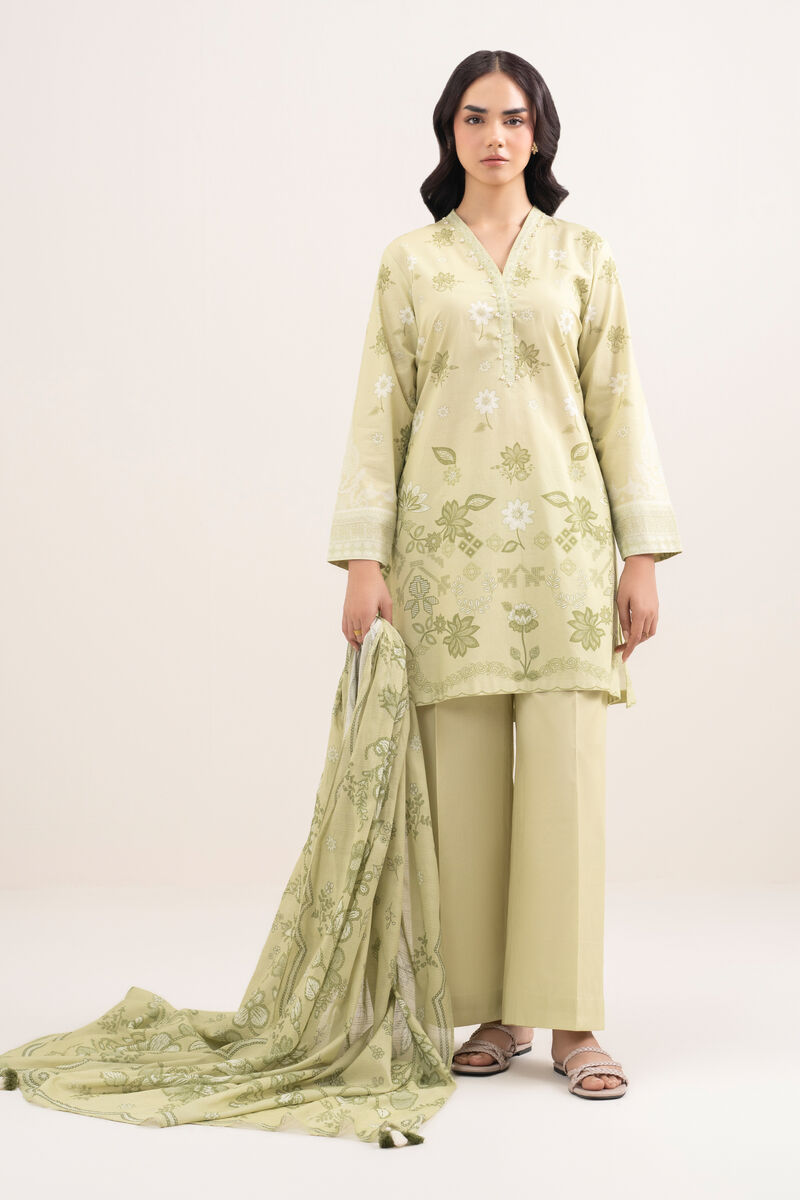 3 Piece - Printed Lawn Suit