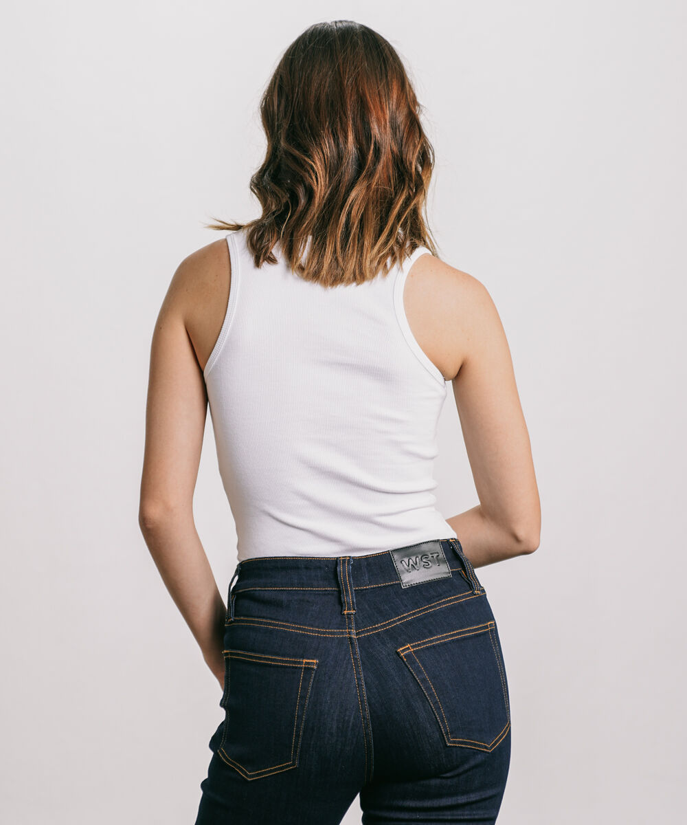 Women's Western Wear Blue High Rise Bootcut Jeans