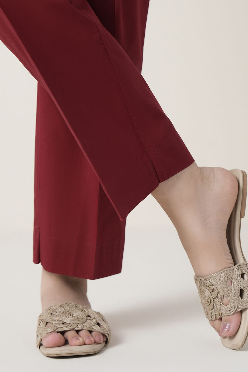 Solid Cambric Straight Pants