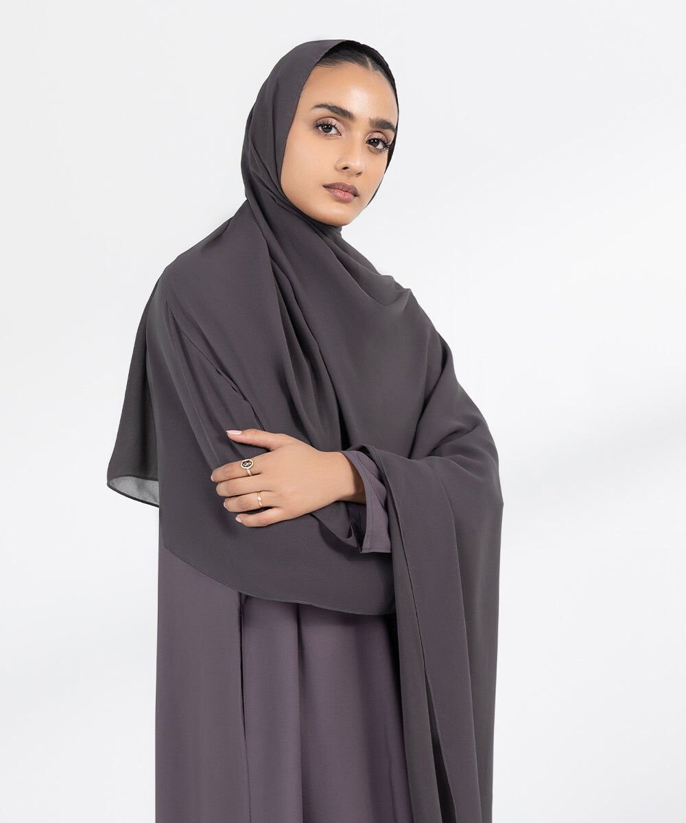 Basic Hijab Grey Breathable Hijab