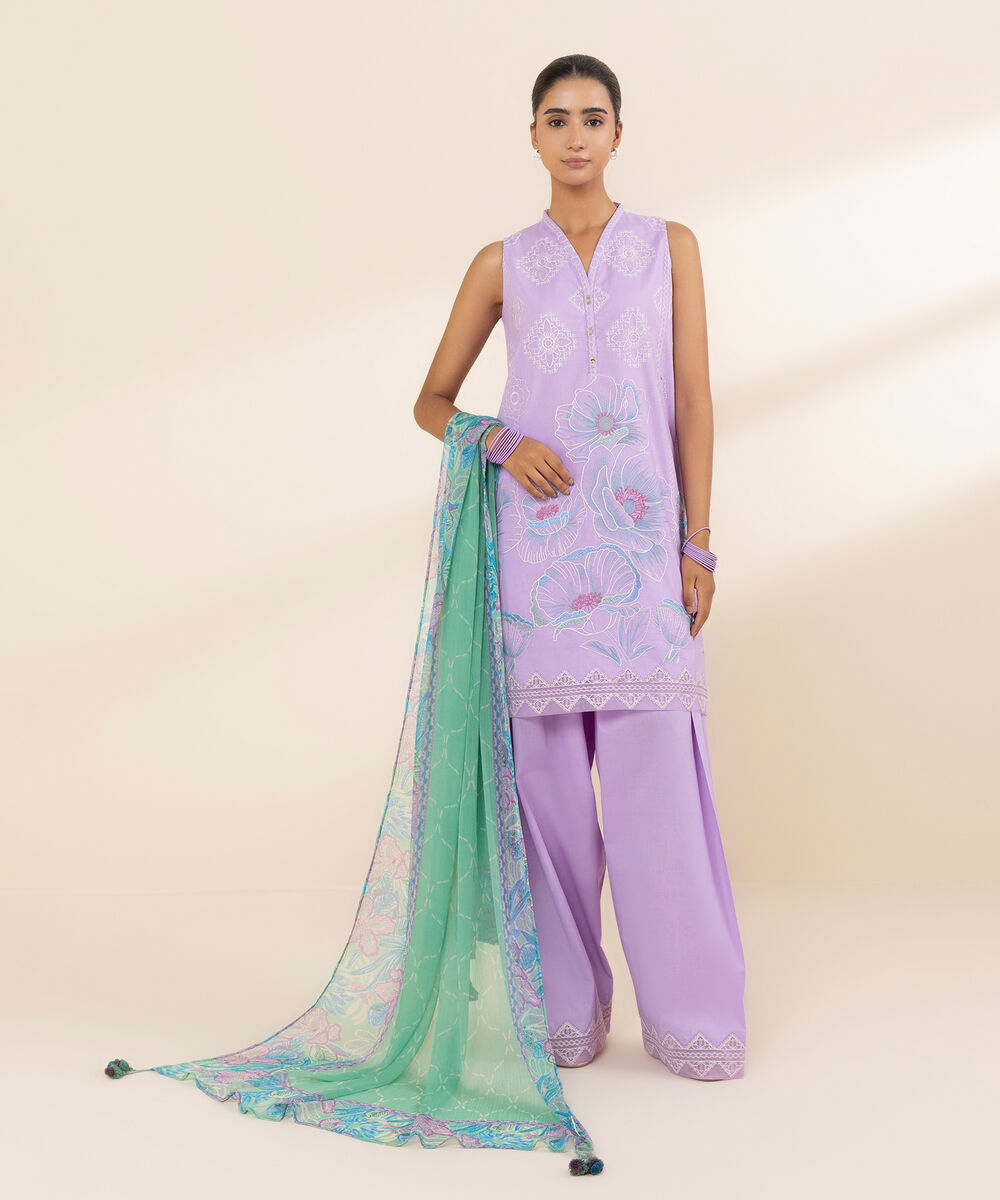 U3PEST25V514 Unstitched 3 PC U3PEST25V514