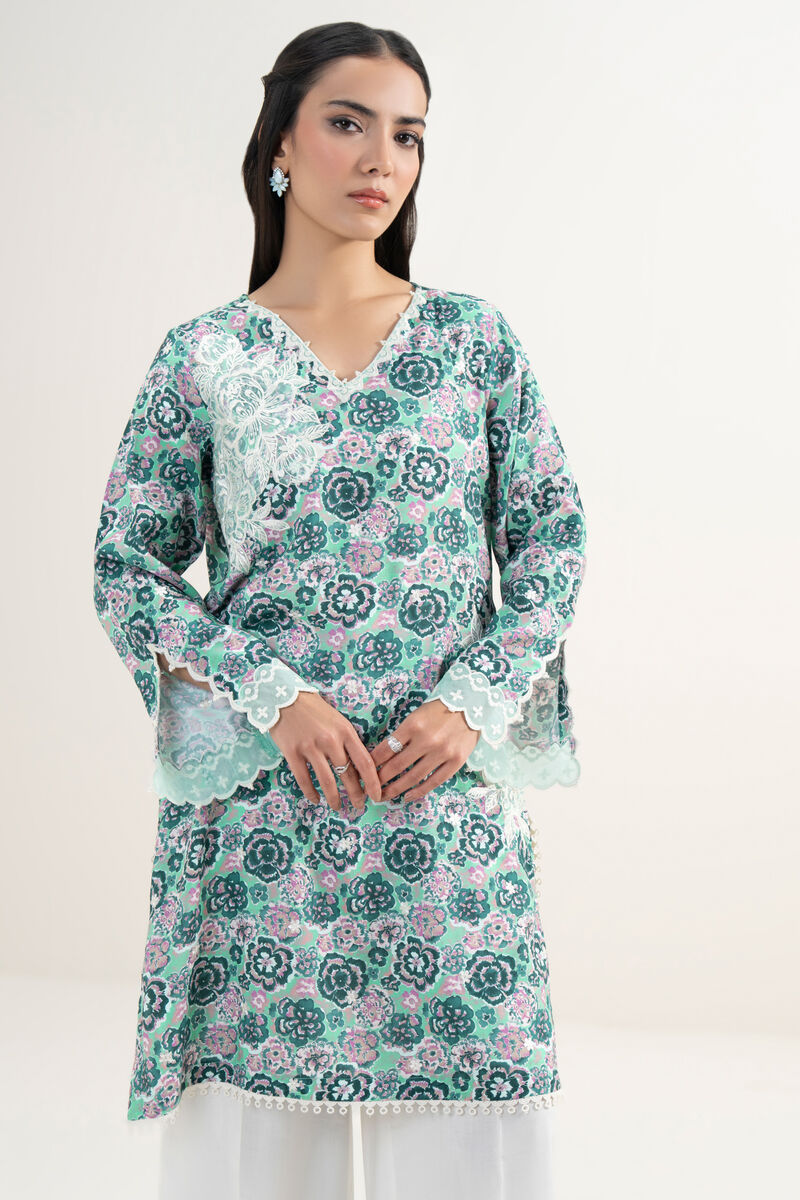 Embroidered Raw Silk Shirt