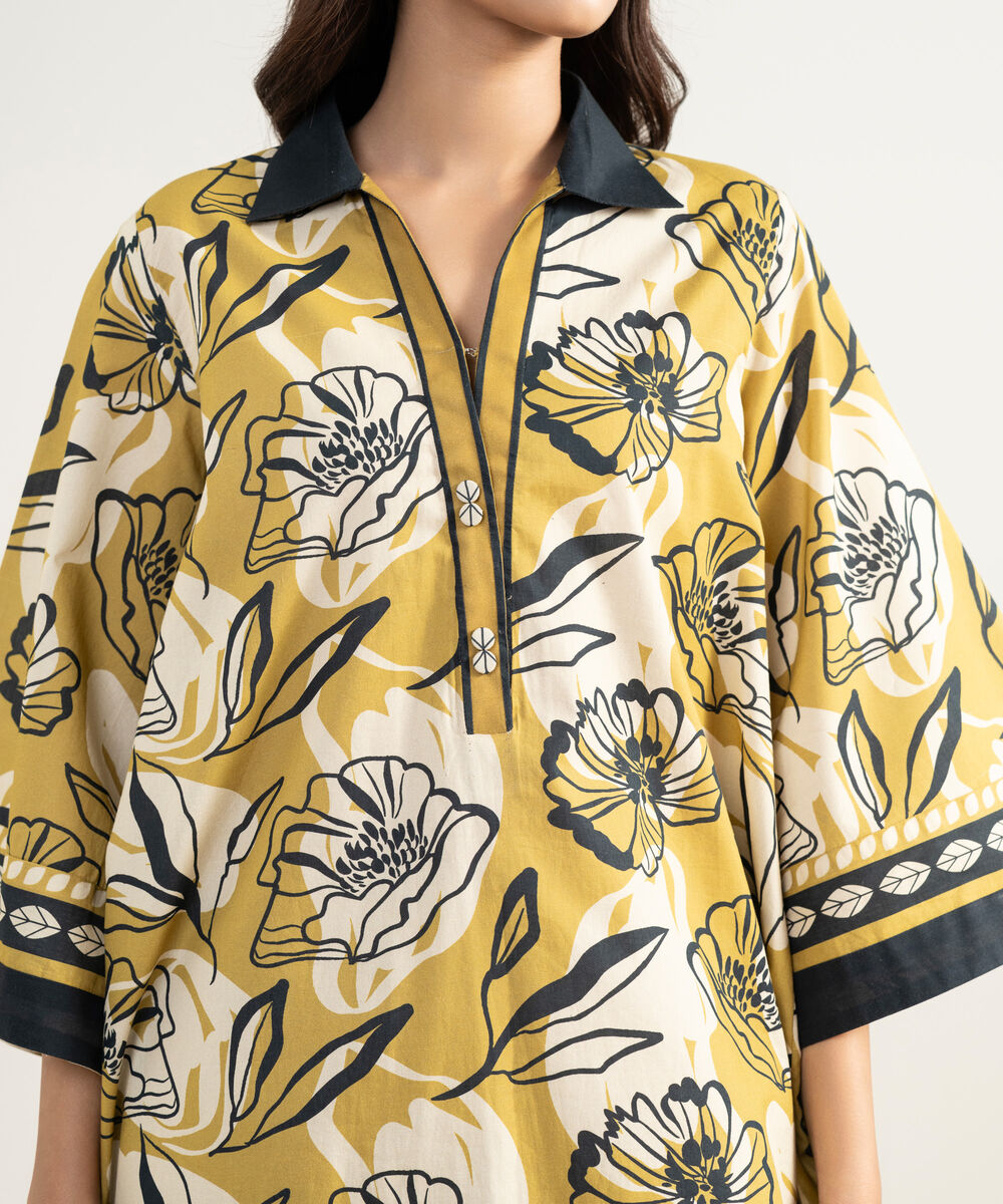 Women's Unstitched Lawn Printed Multi 3 Piece Suit