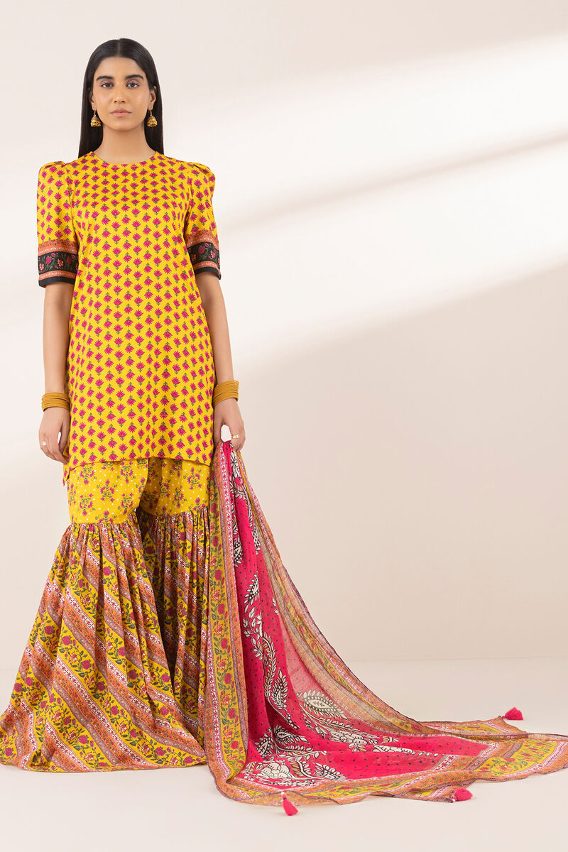 Printed Tussar Silk Dupatta