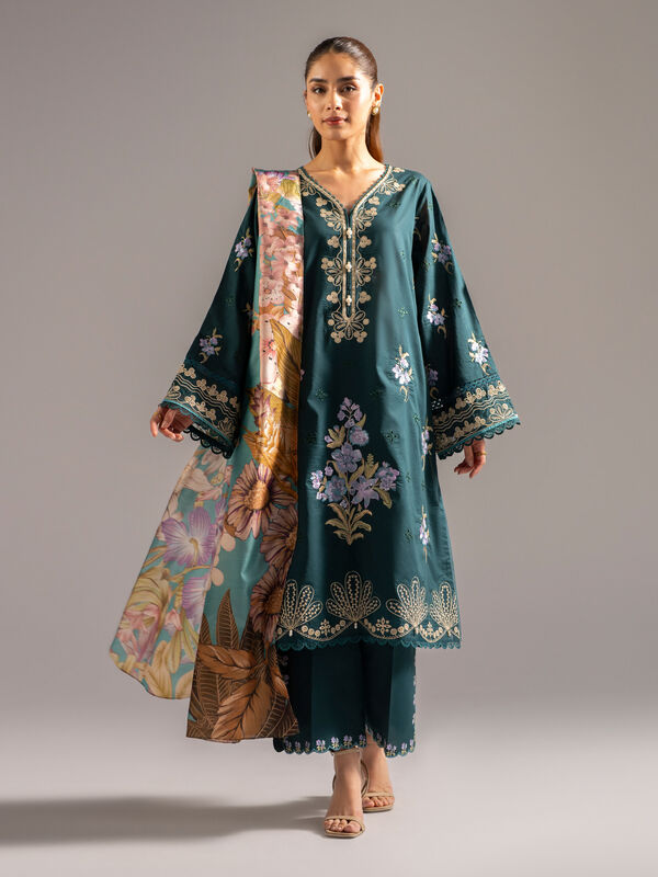 3 Piece - Embroidered Lawn Suit