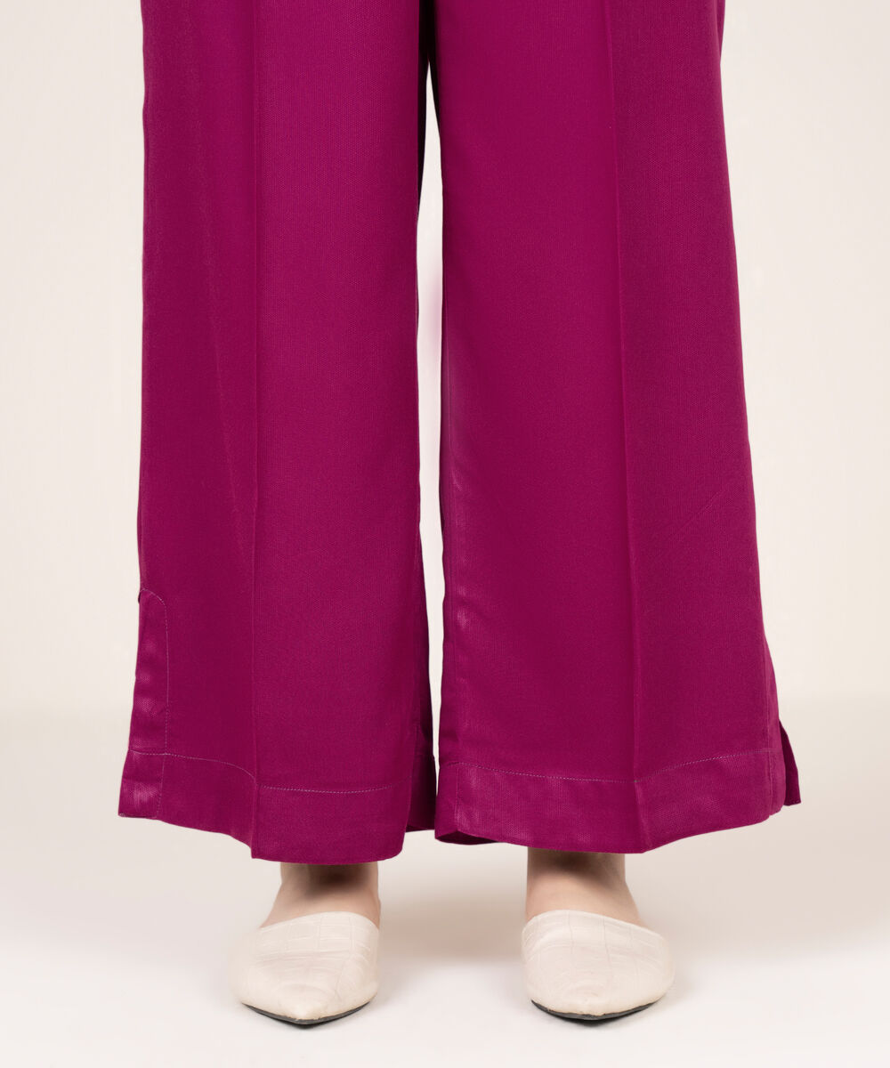 Women's RTW Bedford Solid Pink Culottes