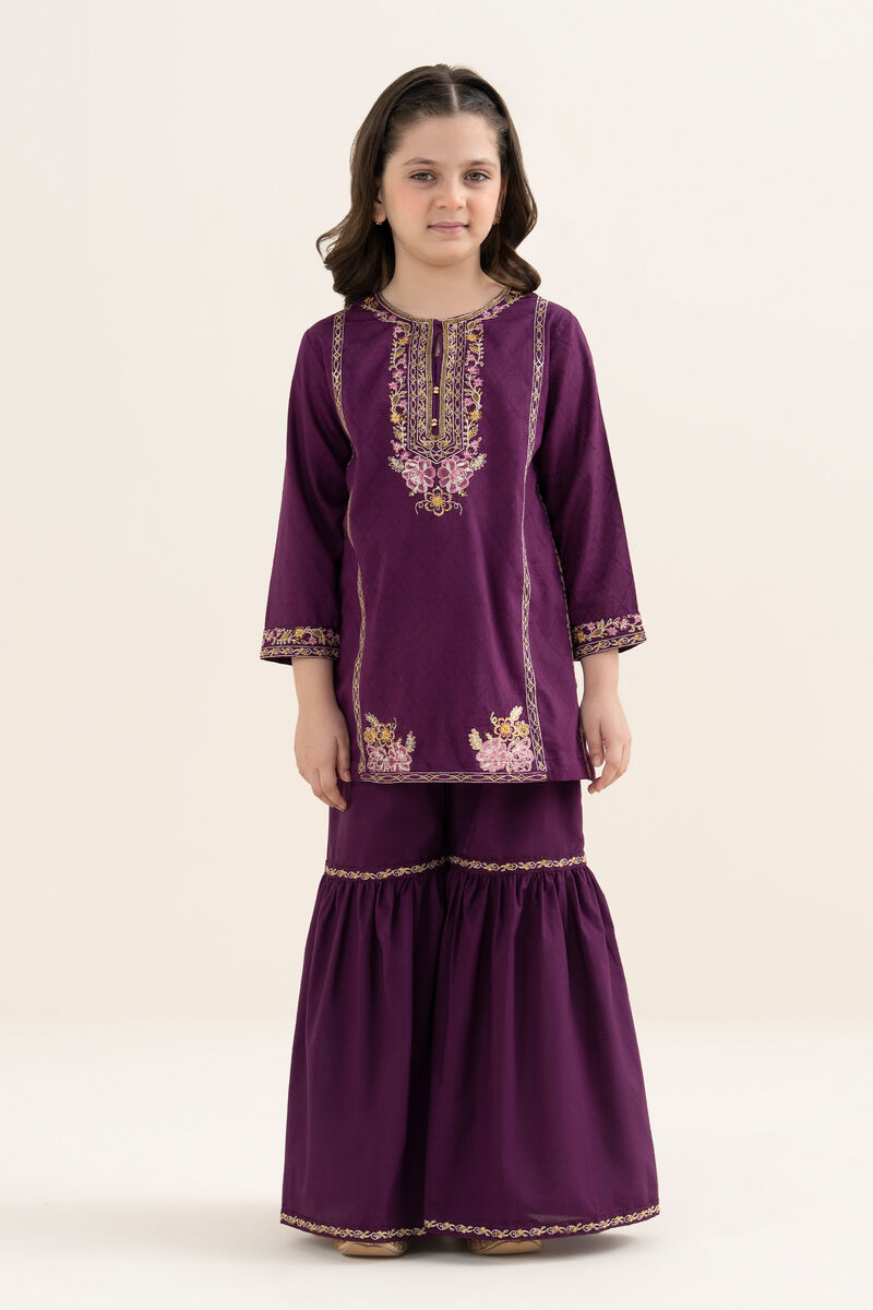 2 Piece - Embroidered Jacquard Suit