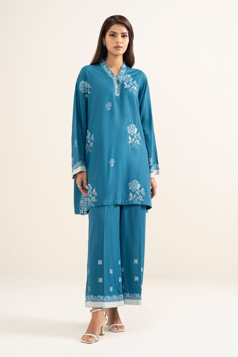 Embroidered Cotton Viscose Shirt