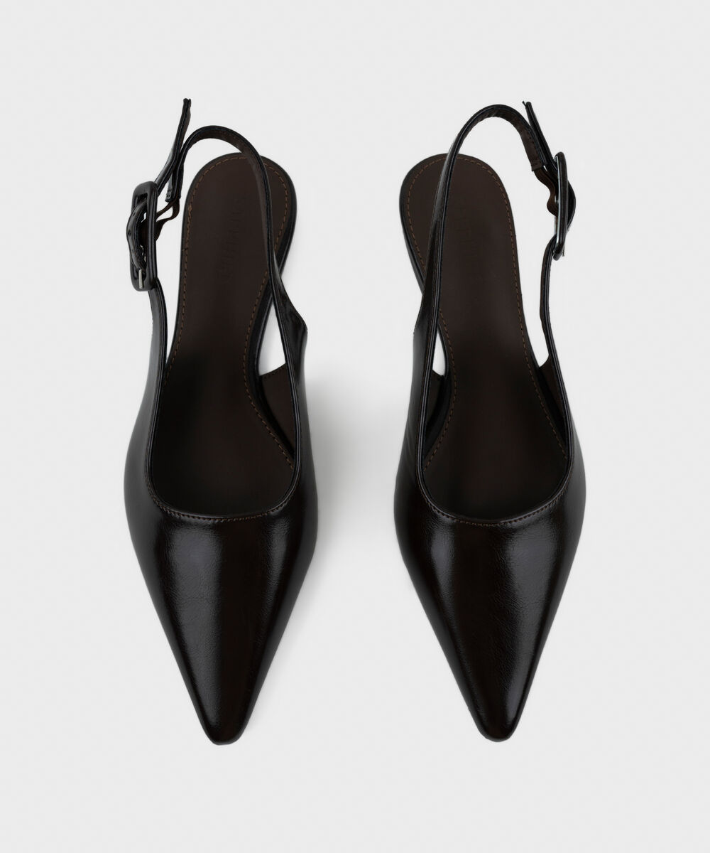 Women's Brown Slingback Flats