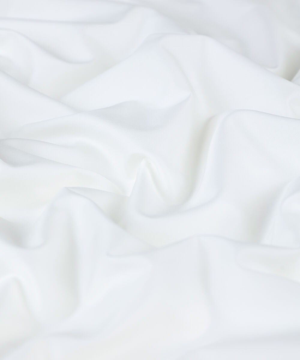 Men Unstitched Cotton Off White Full Suit Fabric