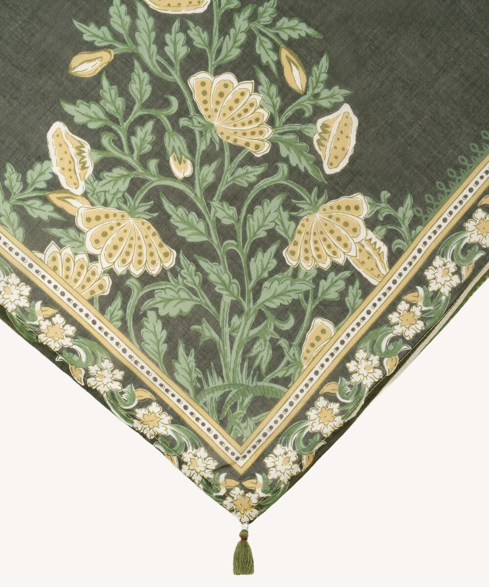 Lawn Printed Dark Green Dupatta