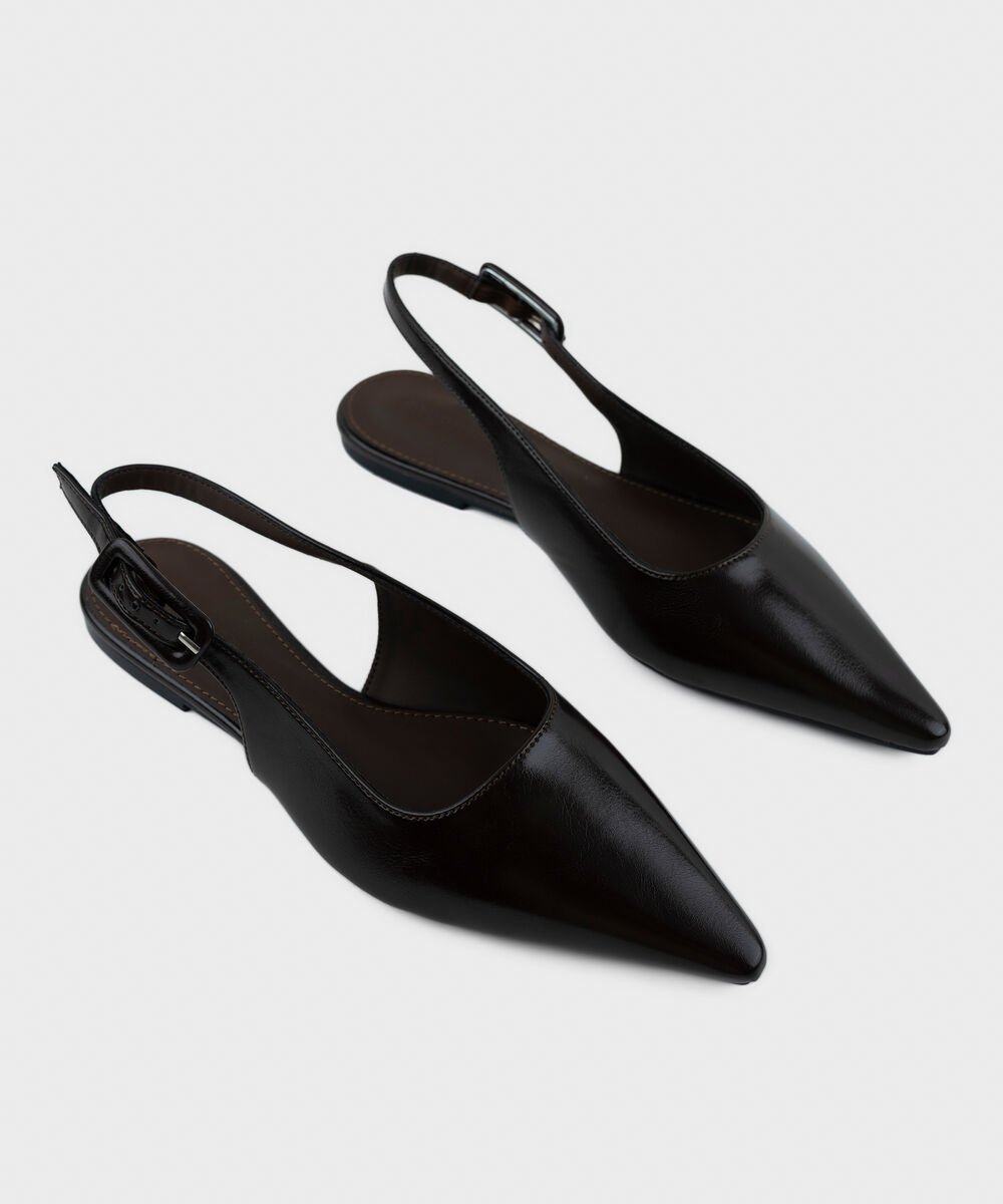 Women's Brown Slingback Flats