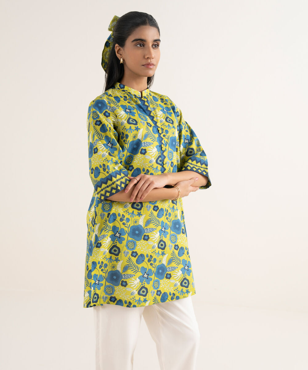Women's Unstitched Lawn Printed Multi Shirt