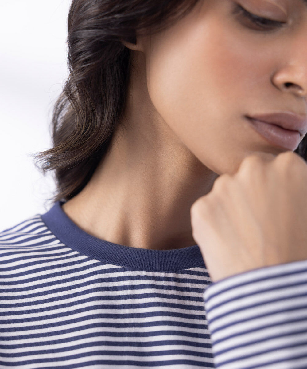Woman - Blue Full Sleeve T-Shirt