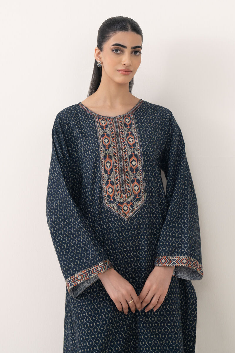 Embroidered Light Khaddar Shirt