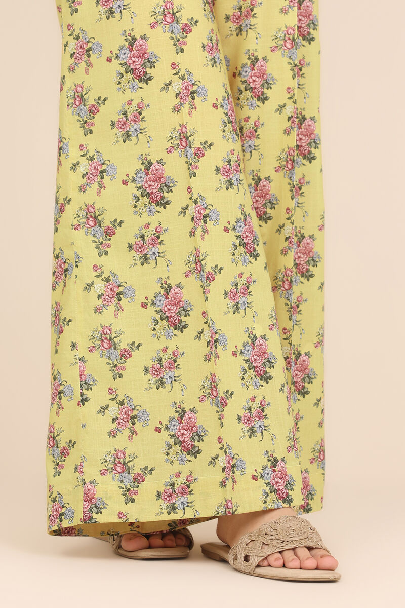 Printed Crosshatch Flared Pants