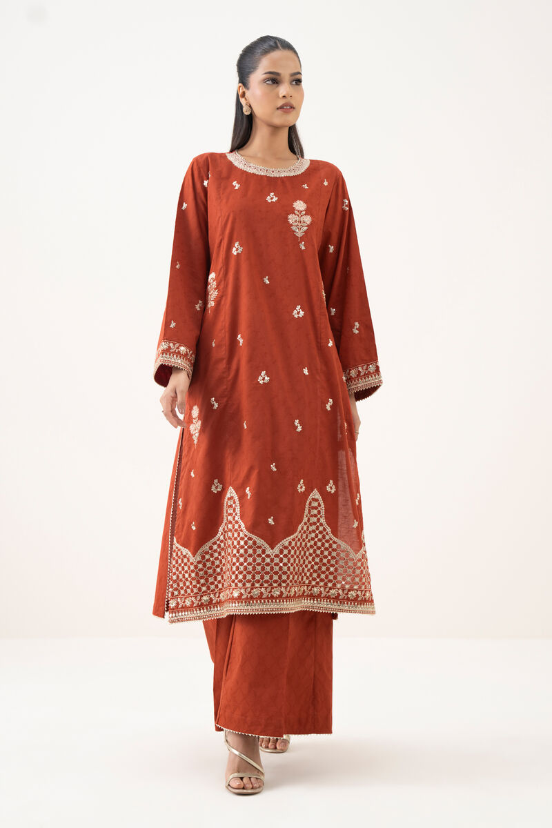 Embroidered Cotton Jacquard Shirt