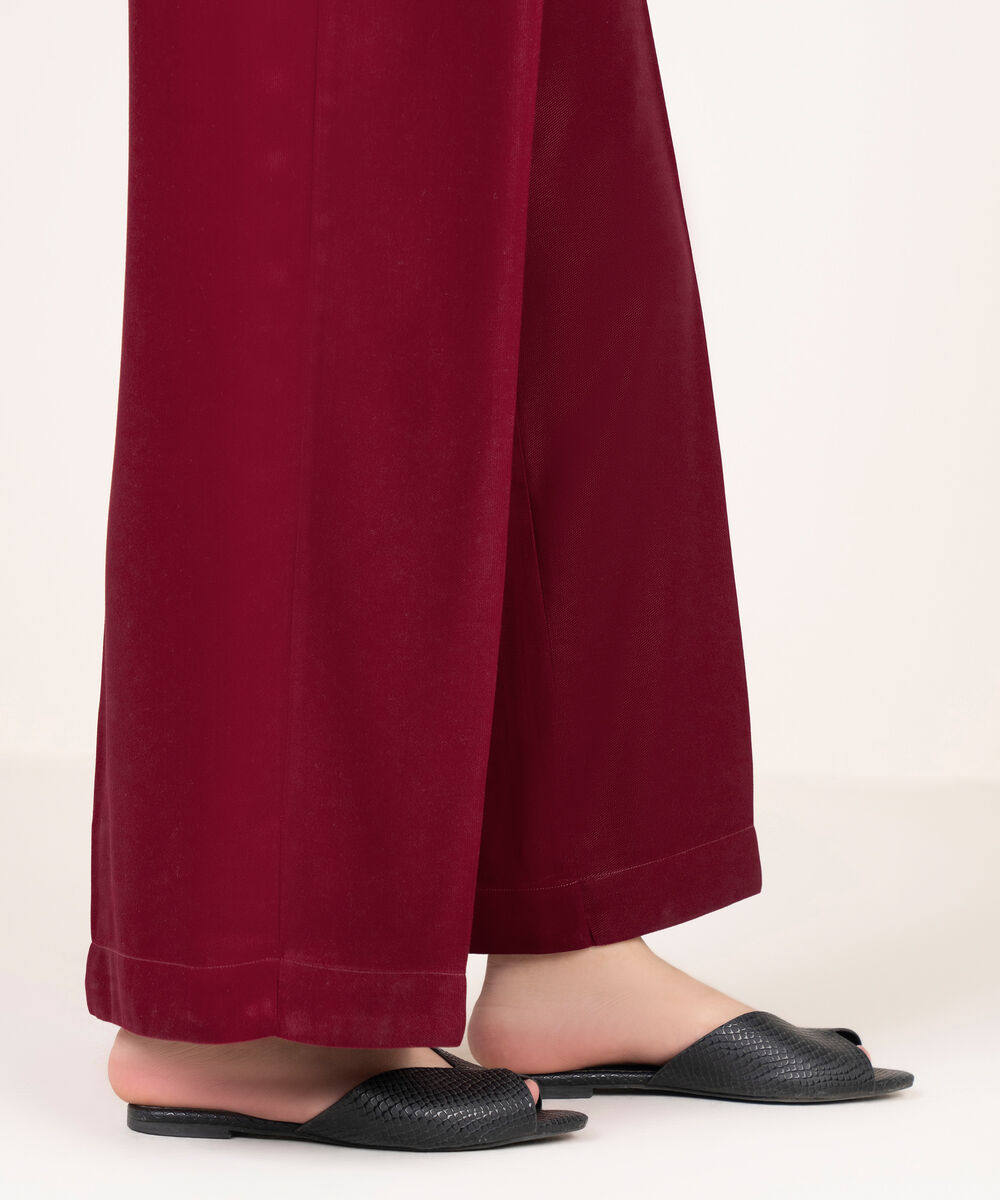 Women's RTW Bedford Solid Hot Pink Culottes