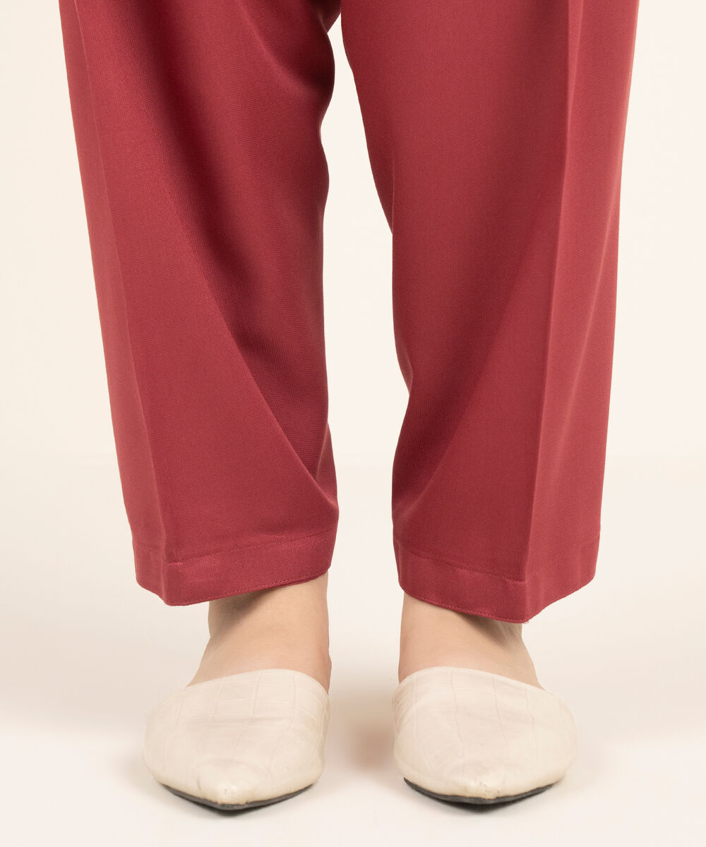 Women's RTW Bedford Solid Pink Shalwar