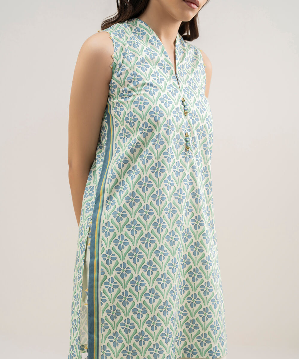 Women's Unstitched Lawn Printed Multi 2 Piece Suit