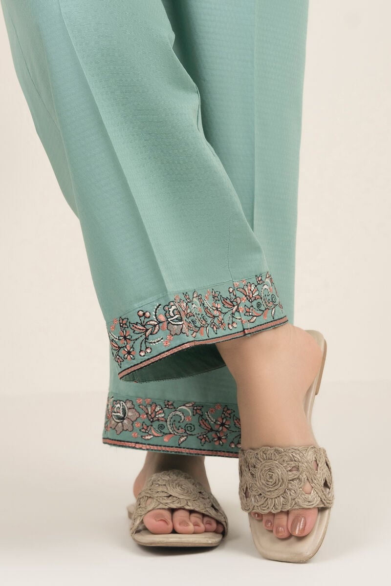 Embroidered Dobby Culottes