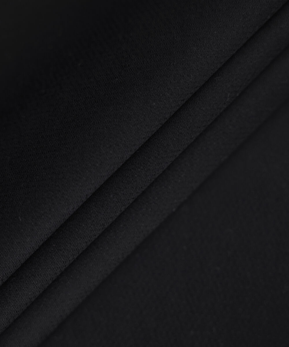 Men's Unstitched charcoal premium cotton dobby Suit