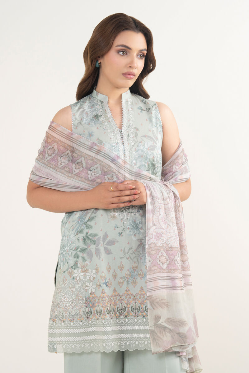 3 Piece - Embroidered Lawn Suit