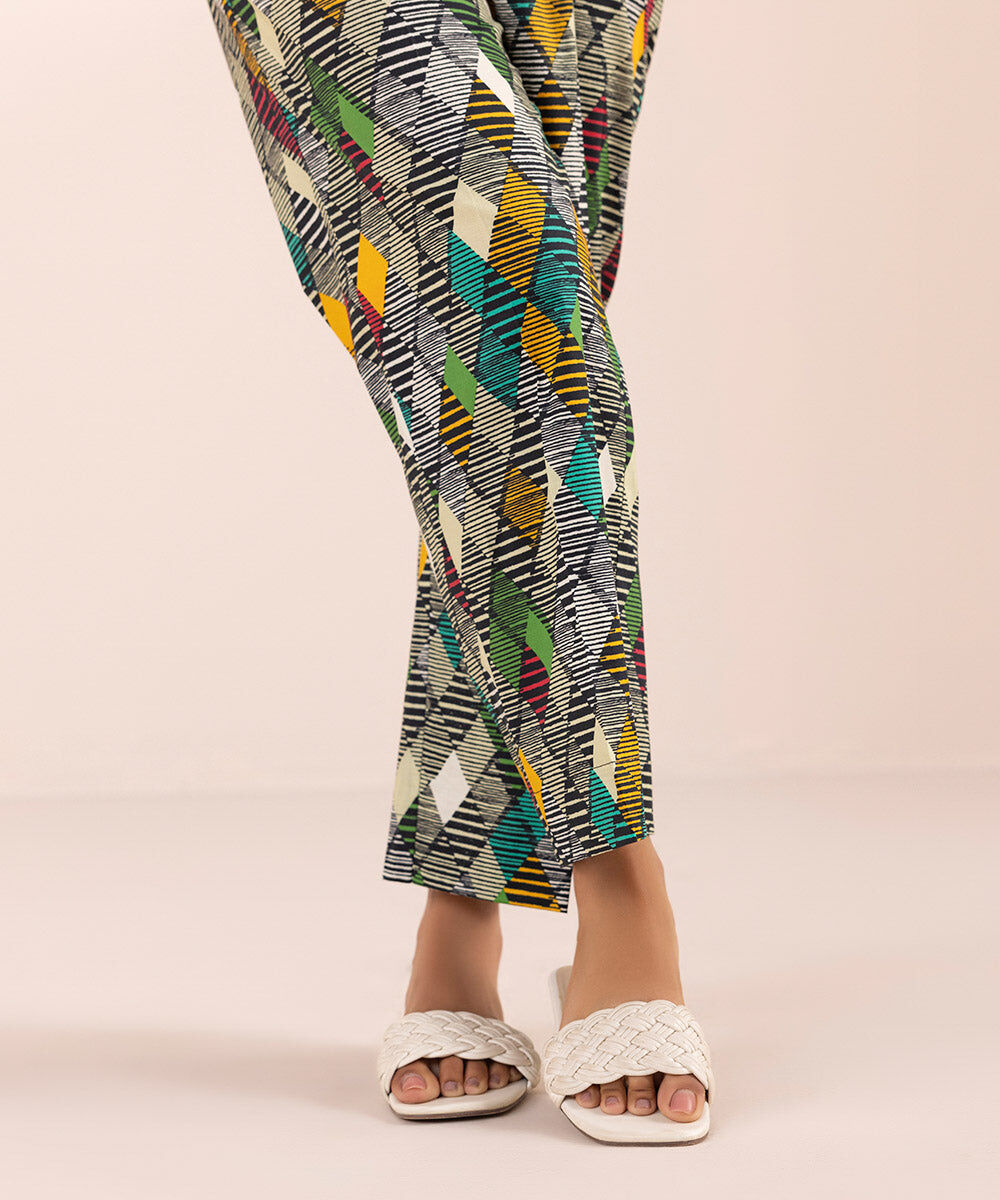Women's Pret Stretch Lawn Multi Printed Straight Pants