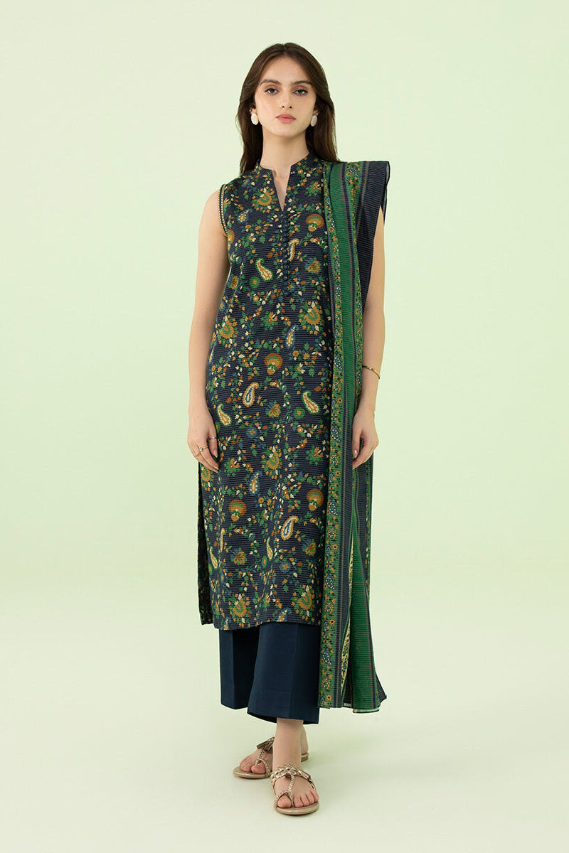 3 Piece - Printed Lawn Suit