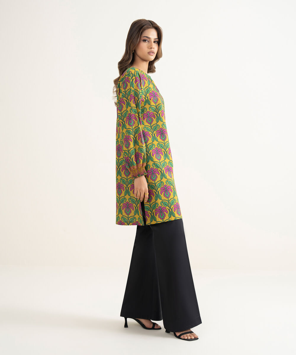 Women's Unstitched Lawn Printed Multi Shirt
