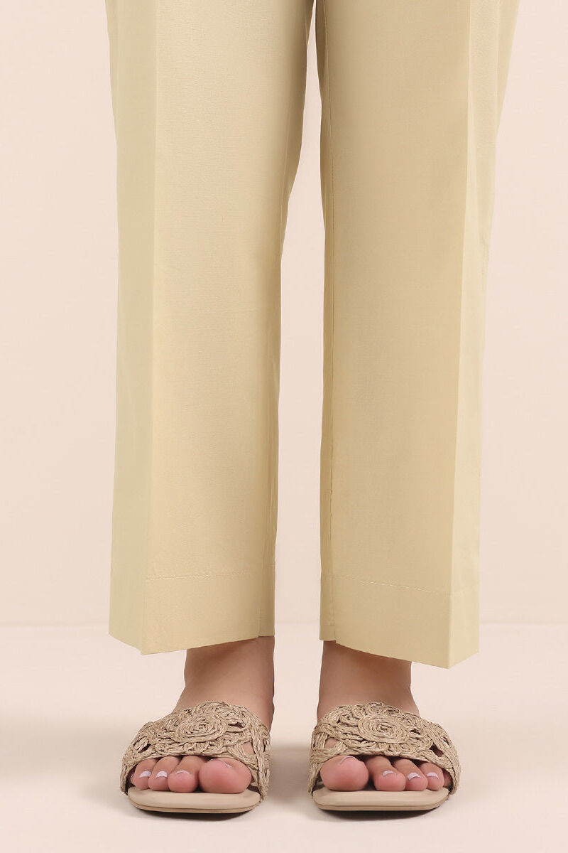 Solid Cambric Straight Pants