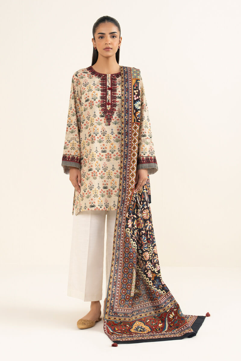 Printed Khaddar Dupatta