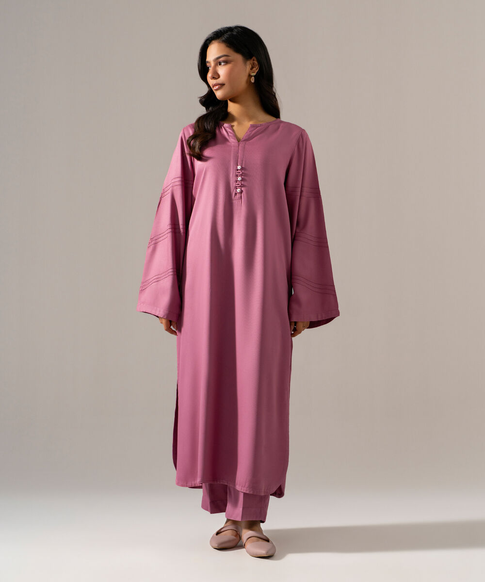 Women's RTW Bedford Solid Lavender 2 Piece Suit