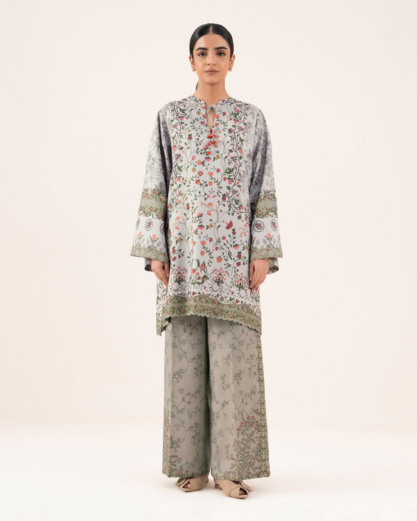 2 Piece - Printed Viscose Khaddar Suit