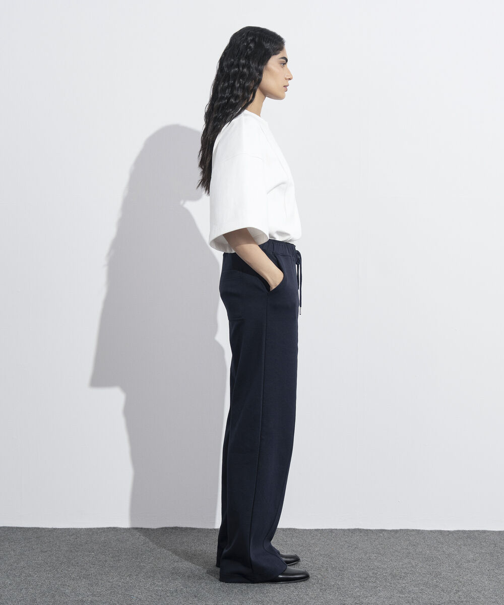 Women's Western Wear Blue Interlock Pull-On Trousers