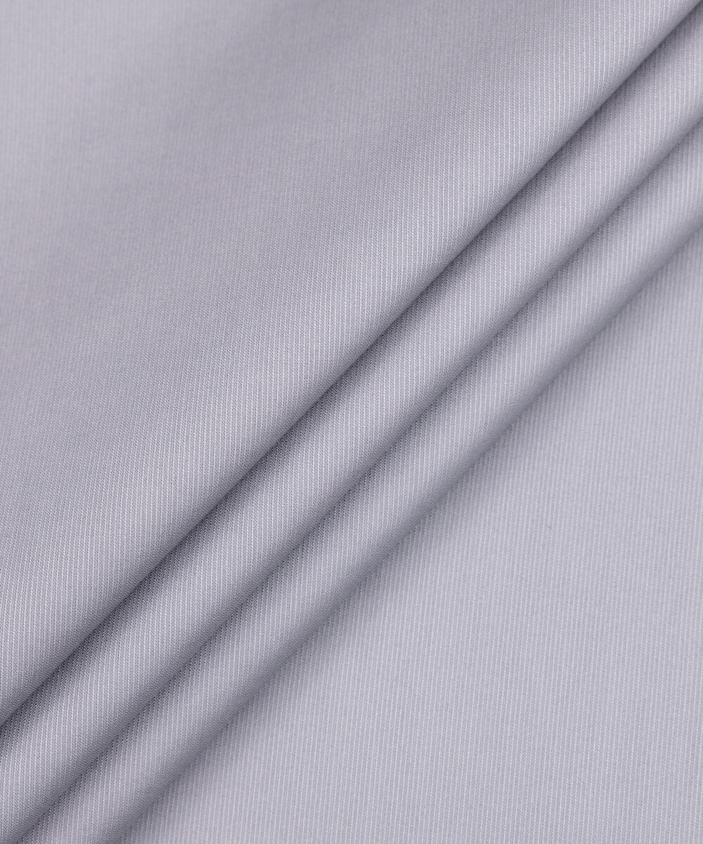 Men's Unstitched Two-Piece Medium Grey Premium Cotton Dobby Suit