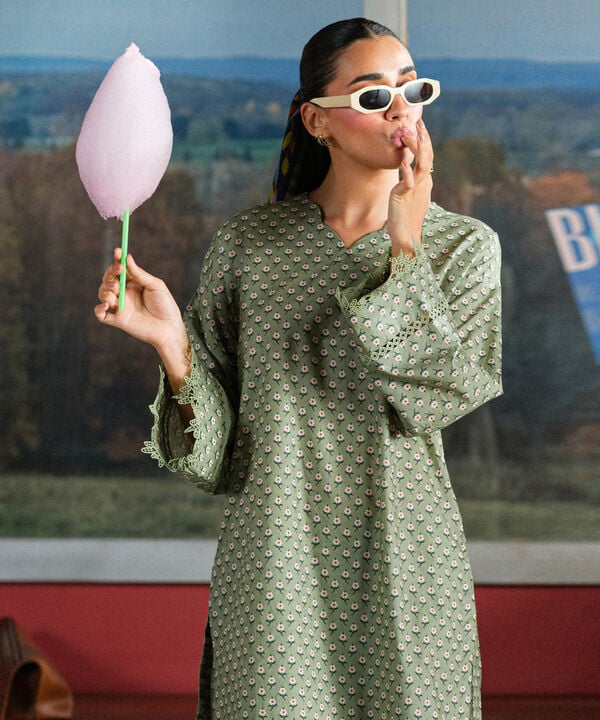 Printed Cambric Shirt null